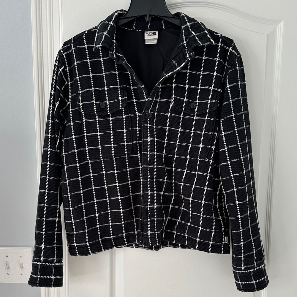 The North Face Black and White Shirt Jacket